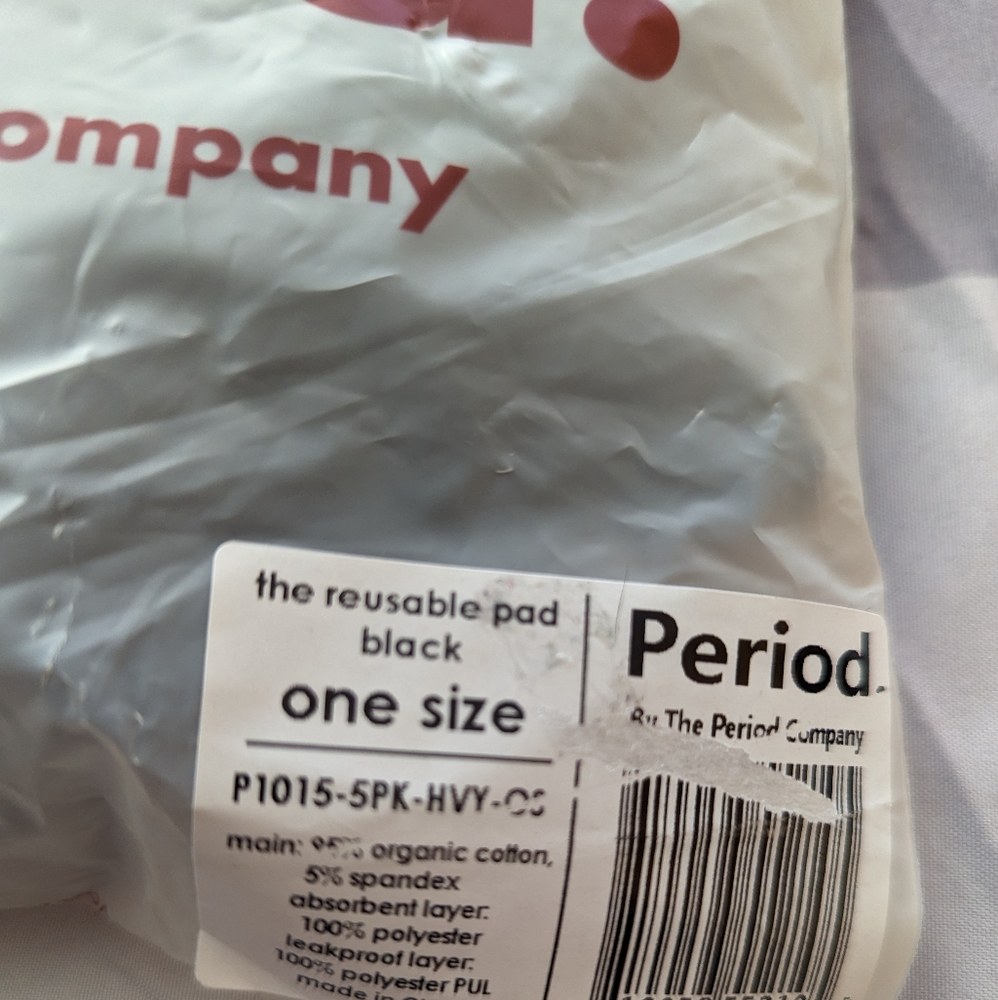 5 pack Reusable Pads